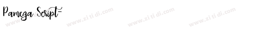 Pamega Script字体转换